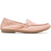 image:imageHush Puppies Womens AIDI Mocc SliponPale Peach Metallic Print Leather